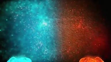 冰火红蓝火焰粒子特效背景视频视频的预览图